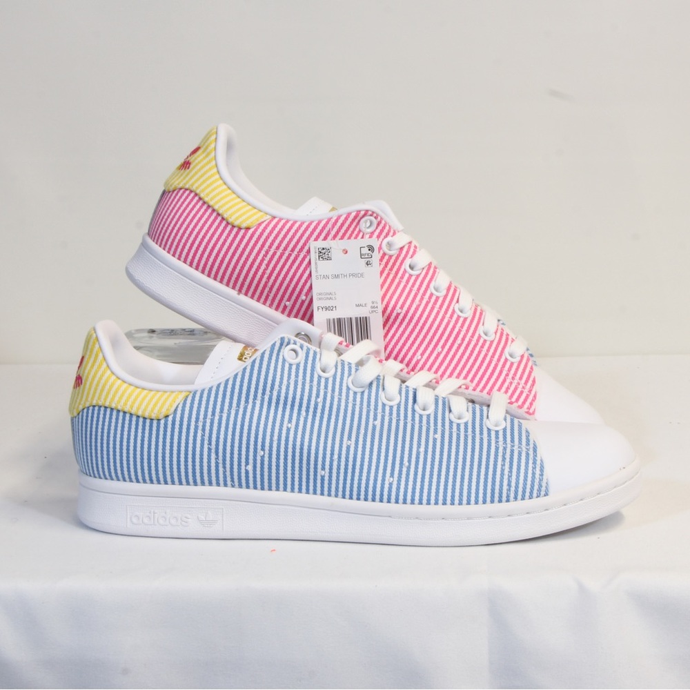 Adidas Stan Smith Pride 2020 Men's Sneaker Men's Size 10 - Picture 4 of 13